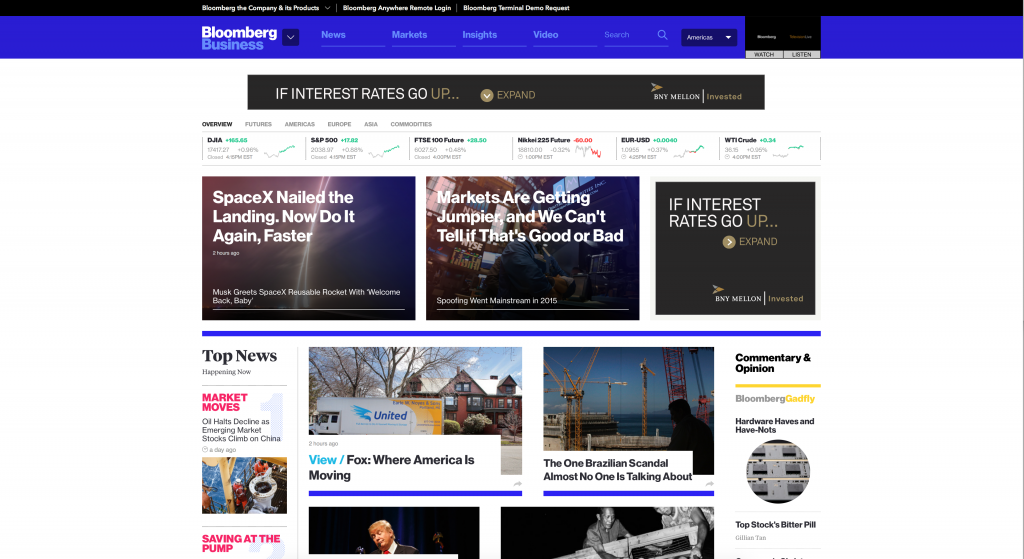 bloomberg website